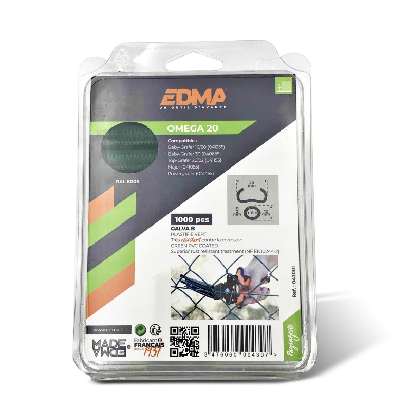 AGRAFES VERTES POUR PINCE A GRILLAGE + CHARGEUR Laon et ses alentours