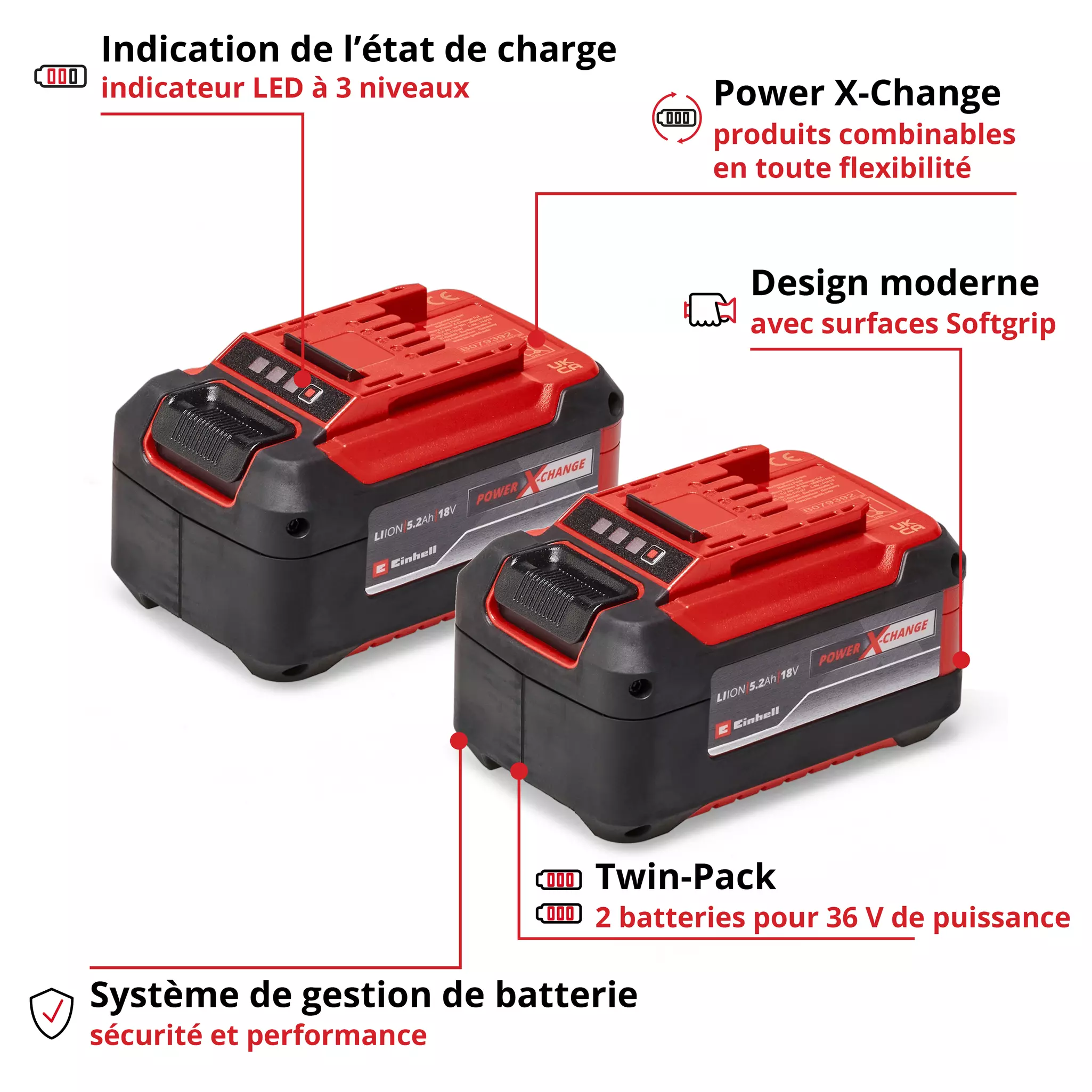 BATTERIE POWER X-CHANGE RECHNARGEABLE EINHELL Marle et ses alentours
