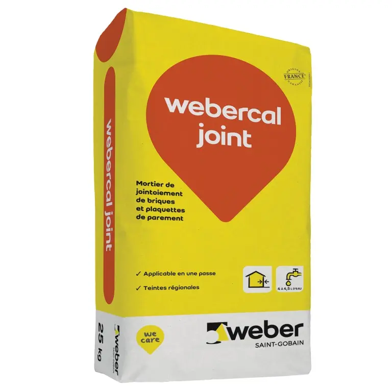 WEBERCAL JOINT MORTIER COLORE DE JOINTEMENT 25 KGS Laon et ses alentours
