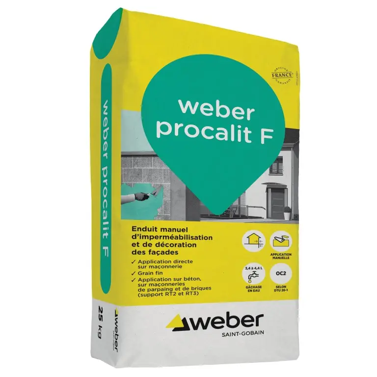 WEBERPROCALIT F ENDUIT COLORE 25 KGS Laon et ses alentours