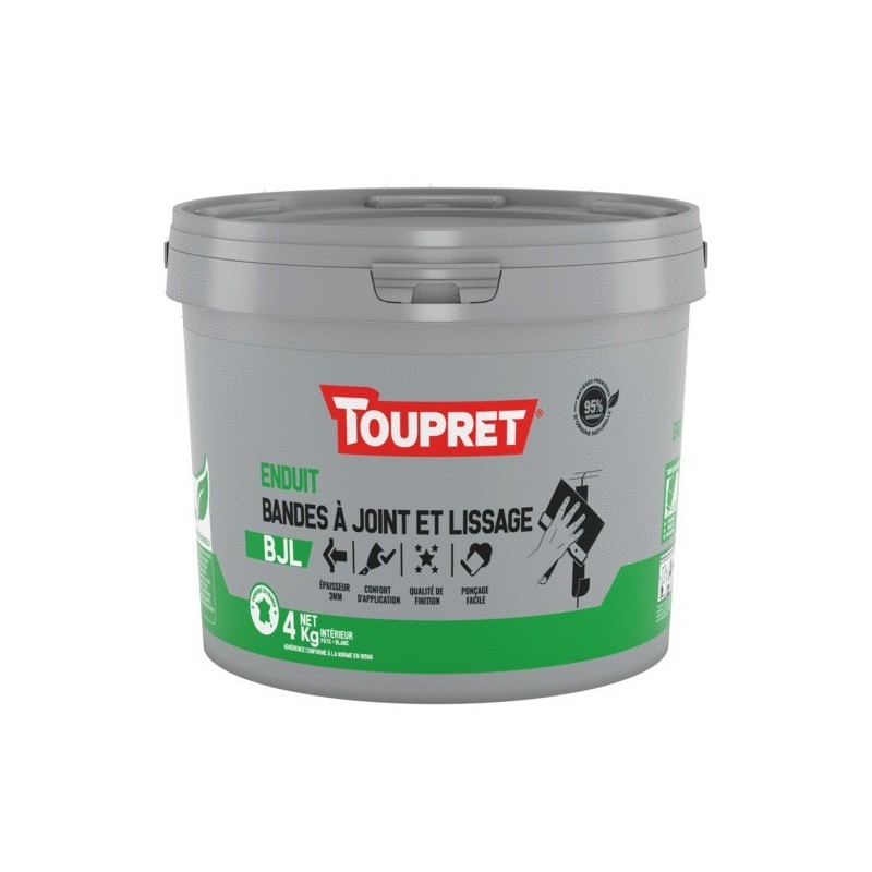 SEAU ENDUIT BANDES A JOINT ET LISSAGE BJL 4KGS - 15KGS - 25KGS TOUPRET Marle et ses alentours