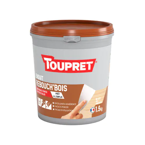 ENDUIT REBOUCH'BOIS POT 1.5KGS TOUPRET Laon et ses alentours
