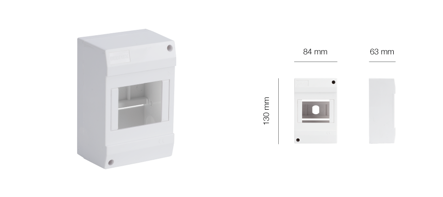 COFFRET VIDE 1 RANGEE / 4 MODULES BLANC DEBFLEX Laon et ses alentours