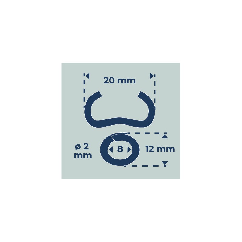 AGRAFES GALVANISEES POUR PINCE A GRILLAGE + CHARGEUR Marle et ses alentours